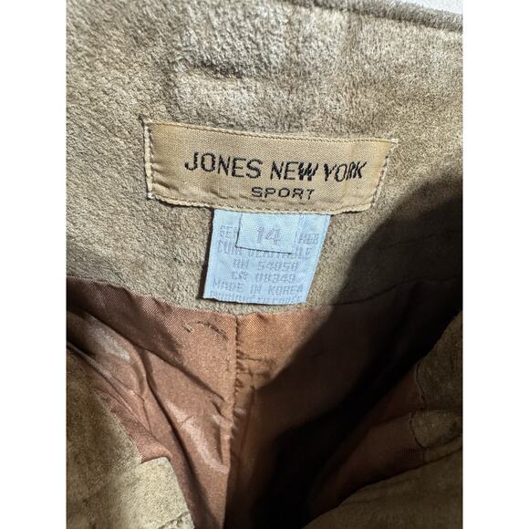 VTG Jones New York Womens 100% Genuine Leather Pants Size 14 Festival Primative - Picture 7 of 13